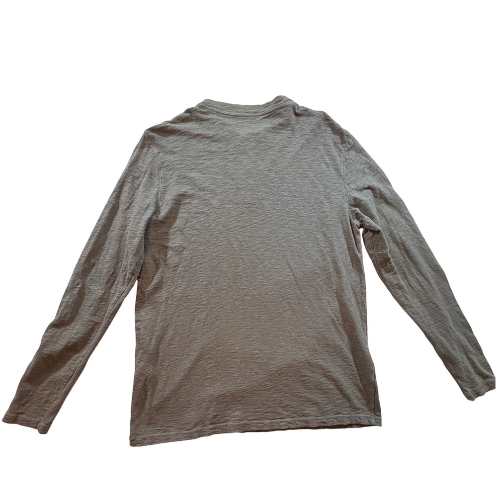 Vineyard‎ Vines Mens Grey Cotton Slub Long Sleeve Henley Shirt Size S - Picture 3 of 8